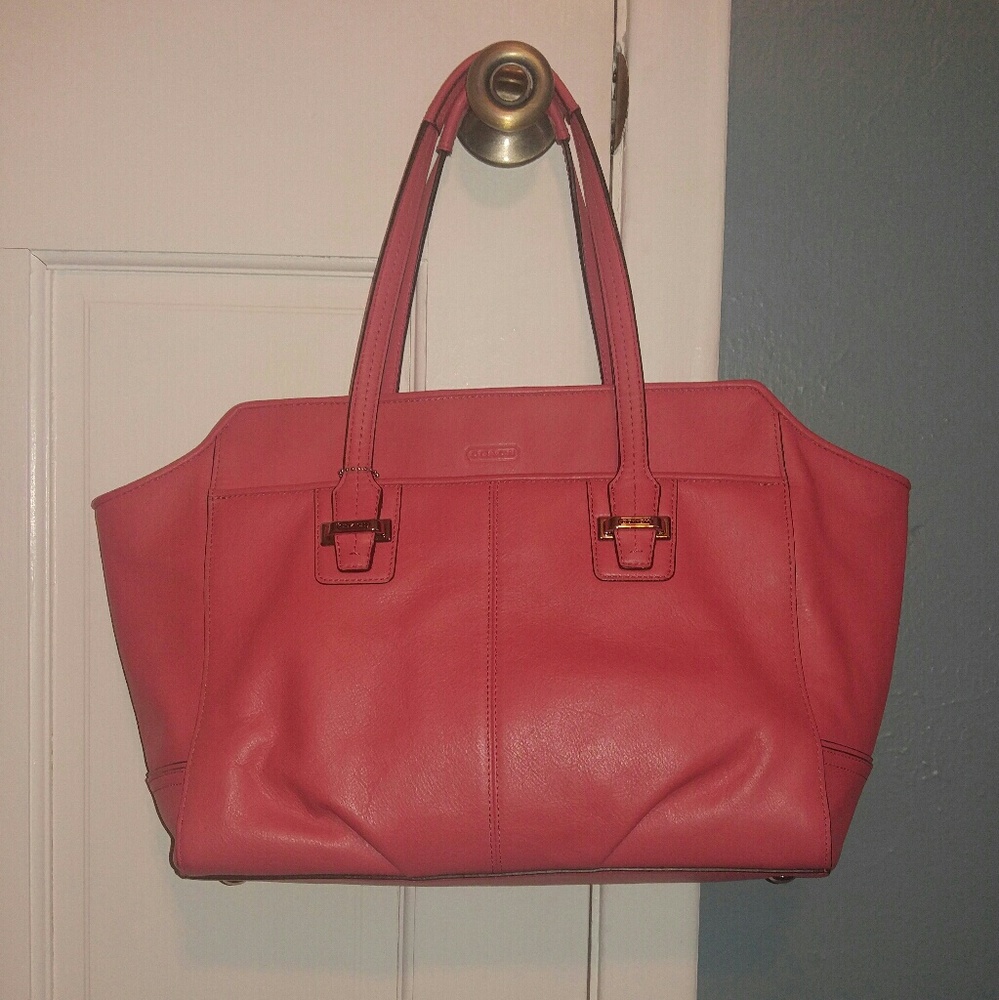Leather Coach Tote